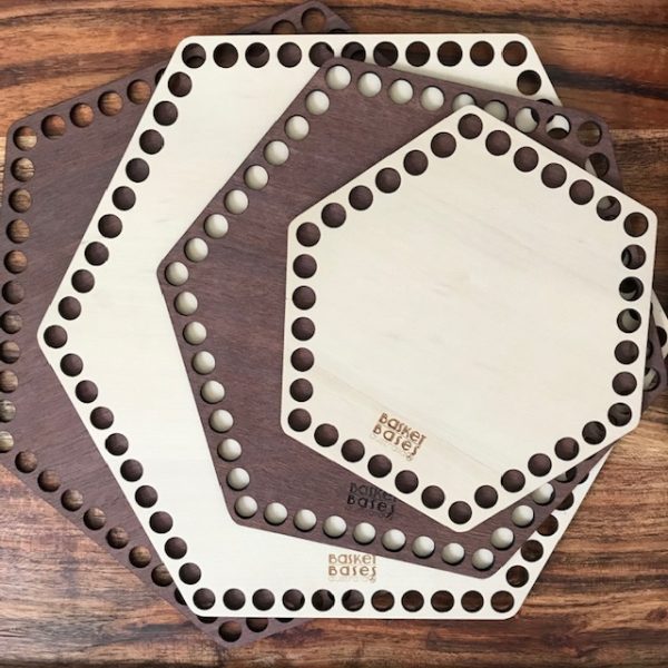 14cm Timber Hexagon Base